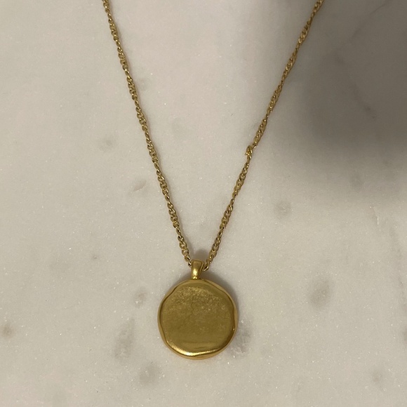 NWOT Madewell gold twisted-chain pendant necklace - Picture 3 of 10